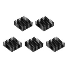 Electronic Radiators Heatsink for MOS GPU IC Chip Black 25 x 25 x 10 mm 5pcs
