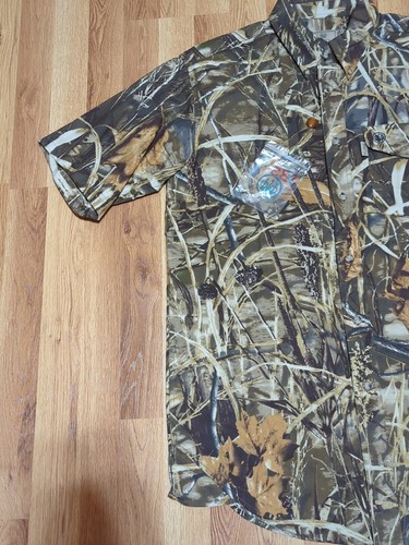 NEW Beretta TM Shooting Shirt Mens Medium Vented Outdoor Camo Realtree APX XTRA - Picture 2 of 13