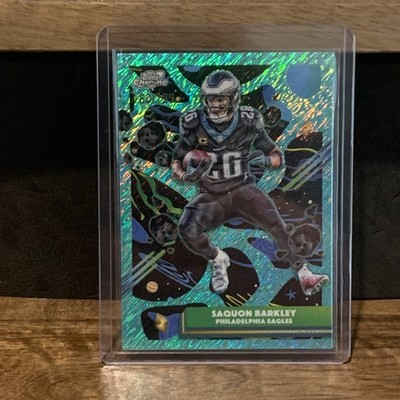 2025 Topps Cosmic Chrome - Saquon Barkley #79 Aqua Equinox Refractor /199