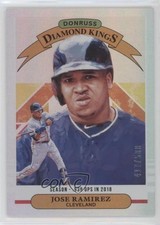 2019 Panini Donruss Diamond Kings Season Stat Line 417/500 Jose Ramirez #6 0i1b