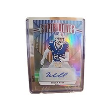 2023 Panini Illusions Superlatives Micah Hyde #S-MHE Red /99 (AU)