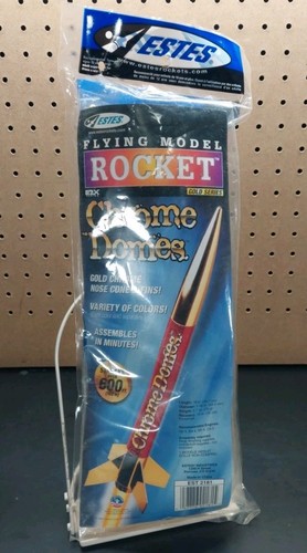 Estes Chrome Domes Gold series model rocket #2181 - Picture 1 of 2