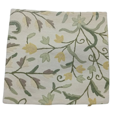Eleganter Kissenbezug mit Blumenmuster - dekorative Kissenhülle Größe (15 cm x 15 cm)