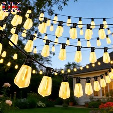 100-300FT Mains Powered String Light Festoon Outdoor LED Garden ST38Bulbs Lights