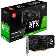 MSI RTX 3050 VENTUS 2X E OC, Grafikkarte 1x DisplayPort, 2x HDMI 2.1
