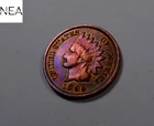 1899 Indian Head Penny Cent ~ Very Fine VF Rainbow Toned ~ ZI367