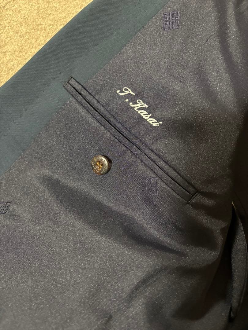 Givenchy Suit Setup Double Jacket Wool Navy ⑨ - image 4