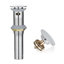 Bathroom Sink Drain with Overflow Vessel Vanity Pop Up Drain Assembly Stopper...