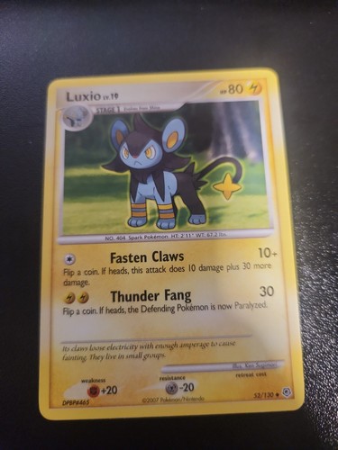 Luxio 52/130 Diamond and Pearl Regular Pokemon TCG LP