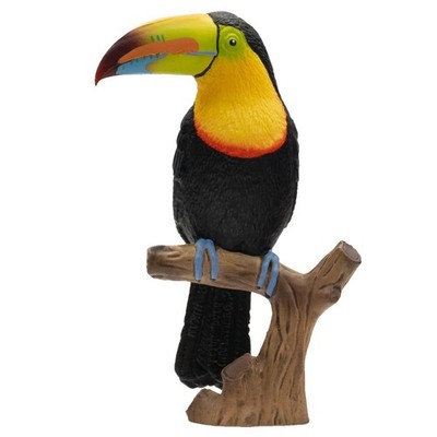69400 - Fischer Tukan Figur, ca. 9,6 cm, detailliert, ohne PVC