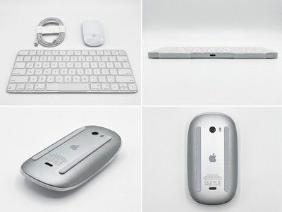 Apple Magic Keyboard w/ Touch ID (A3118) & Magic Mouse (A3204) USB-C White