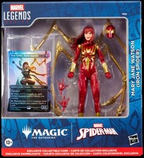 Marvel Legends Magic The Gathering  MARY JANE WATSON IRON SPIDER & MTG CARD 6in
