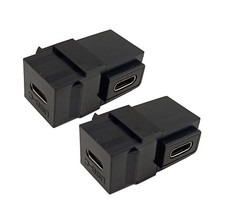 USB C Keystone Jack Inserts, 2 Pack 90 Degree USB 3.1 Type-C Female to Fema...