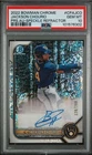 2022 Bowman Chrome Jackson Chourio Prospect Autograph Speckle Ref /299 PSA 10