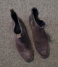 Cole Haan Mens Brown Suede Air Chelsea Boots ...