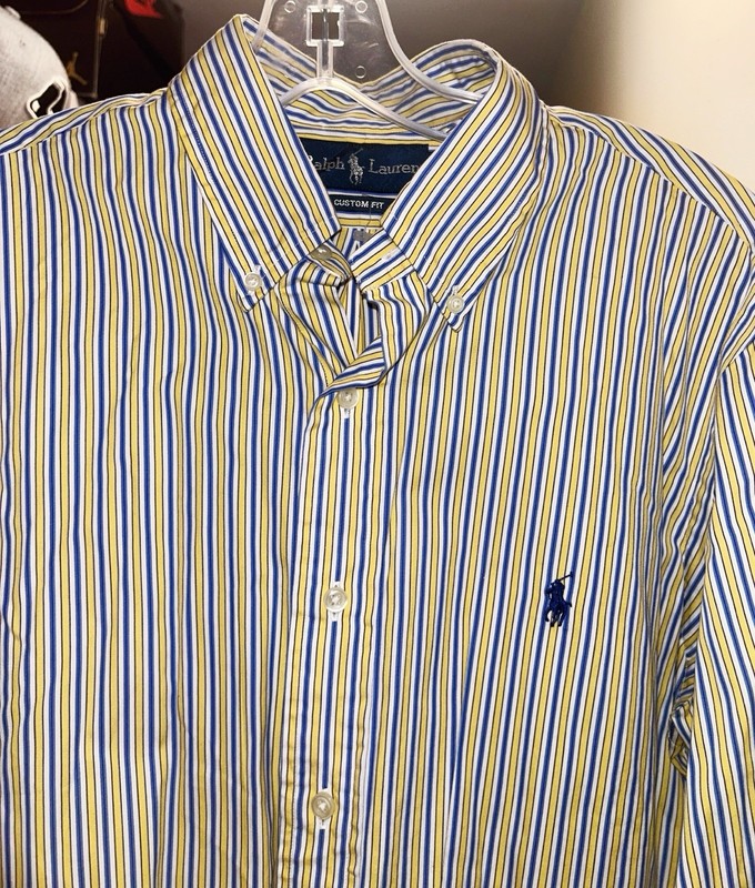 Polo Ralph Lauren L/S Oxford Button Front Shirt Men's Large Plaid