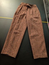 Vintage Pendleton Petite Virgin Wool Tartan Pants Womens Plaid USA Made