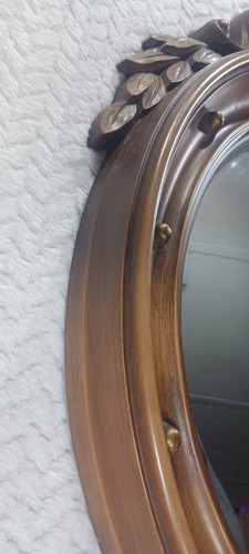 Vntg 1960 Syroco Wall Mirror 4010 American Eagle Convex Mirror 17.5" x 29" Large - Picture 17 of 22