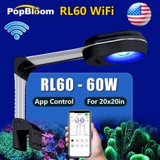 PopBloom RL60 LED Reef Aquarium Light Full Spectrum for Reef Corals Saltwater