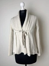 Odd Molly 116 womens beige jumper wrap cardigan Size 2 M