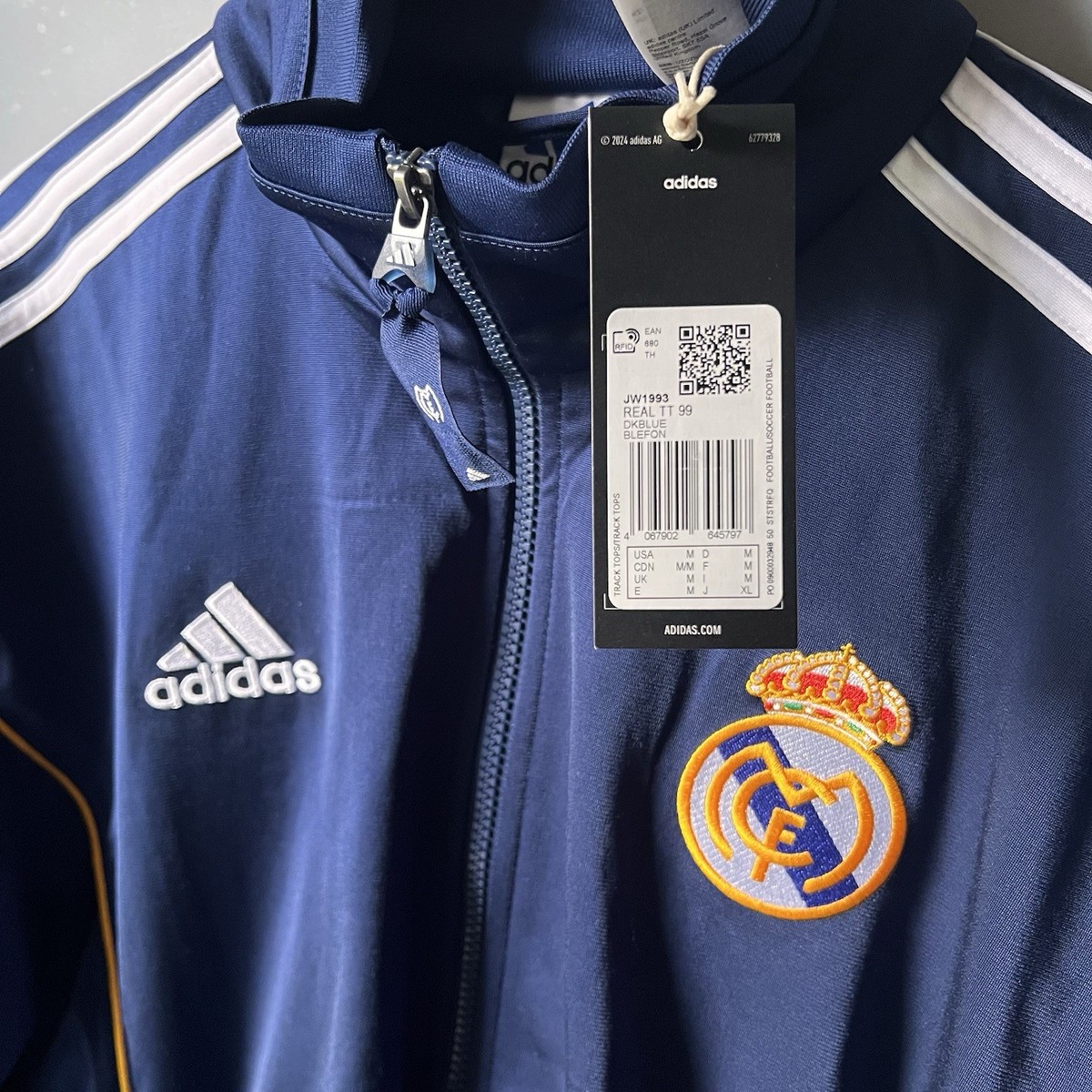 Real Madrid 99/00 adidas Track Top Jacket Reissue - Men's Size M
