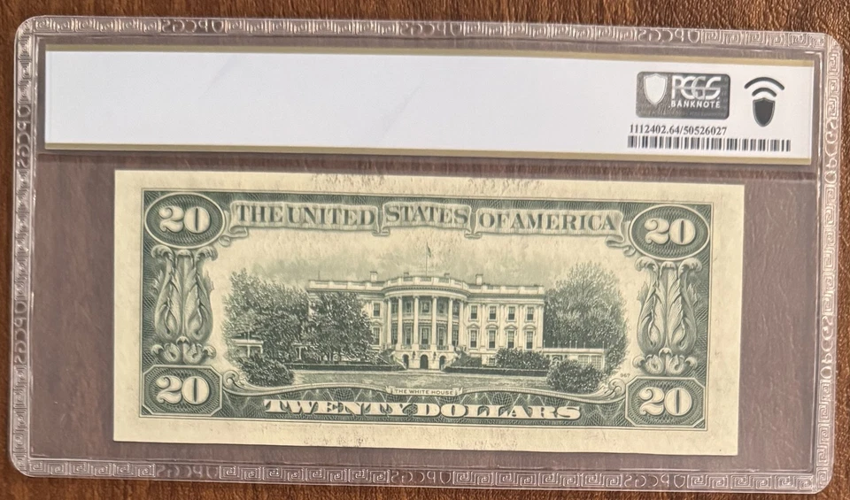 $20 1950C FEDERAL RESERVE NOTE NEW YORK PCGS 64PPQ FR# 2062-B SMITH DILLON - Image 2 of 2