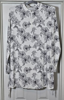 Coolibar Swim Top Women's Large Key Biscayne Ruche Peony UPF 50+ Cover Up