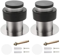 TüRstopper Wandschutz 2 StüCk Edelstahl Selbstklebend Wandmontage Gummipuffer