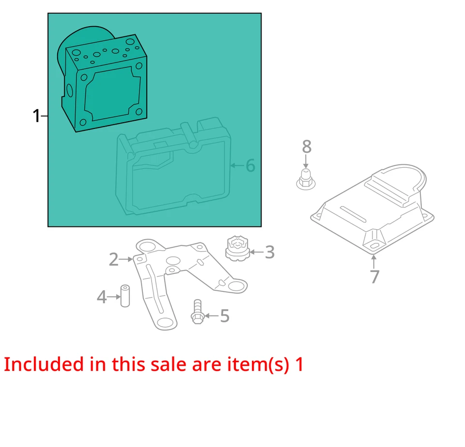 OEM ABS Anti-Lock Brake Part Assembly Dynamic X Control Fits 11-17 BMW X3 13435 - Image 3 of 4