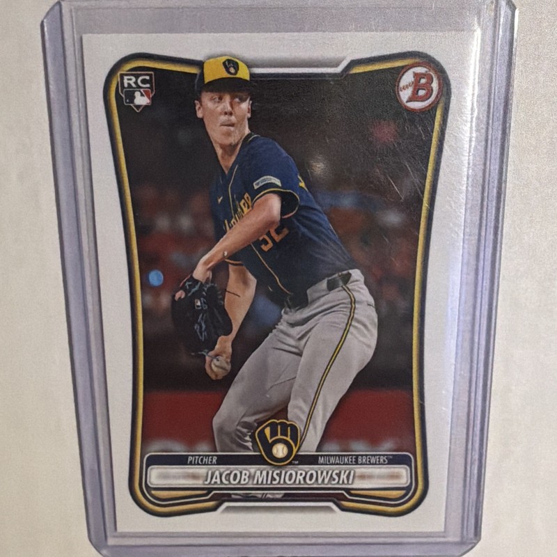 TOPPS 2026 BOWMAN JACOB MISIOROWSKI ROOKIE MILWAUKEE BREWERS #35