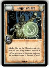 2001 Warlord: Saga of the Storm Base Set Card 257/295 R Glyph of Fate