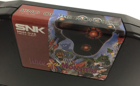King of the Monsters NEO GEO AES Case & Game US VERSION Dog Tag NEOGEO Tested
