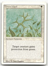 Green Ward (MP) Revised Edition 3ED Magic MTG