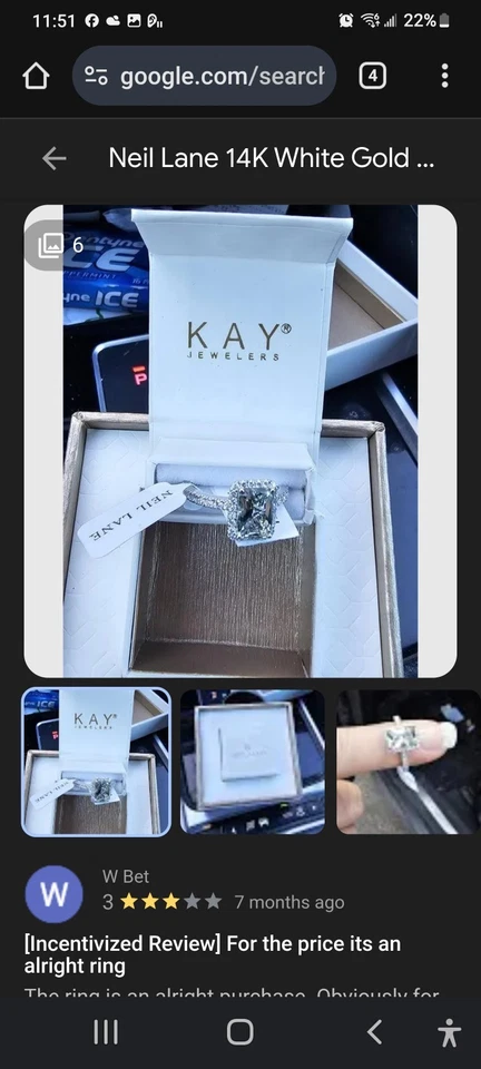 Neil Lane Engagement Ring for that special someone or to treat yourself!!! - Image 4 of 4