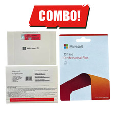 Win 11 Pro 64-Bit DVD License Product Key Office Pro Plus 2021 Factory Sealed