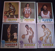 1973-74 Topp Basketball Cards  Lot of 6