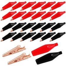 30 Packs Copper Alligator Electric Clips, Electrical Test Gator Jumper with P
