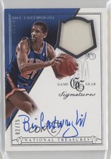 2013 Panini National Treasures NBA Game Gear Signatures /75 Bill Cartwright Auto