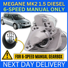 New Starter Motor Renault Megane Iimk2 2005-2009 1.5 Dci K9k Diesel 6 Speed Man New Starter Motor Renault Megane Iimk2 2005-2009 1.5 Dci K9k Diesel 6 Speed Man