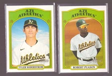 2021 Topps Heritage Minors (1-220 w/ SP) - OAKLAND As Team set 