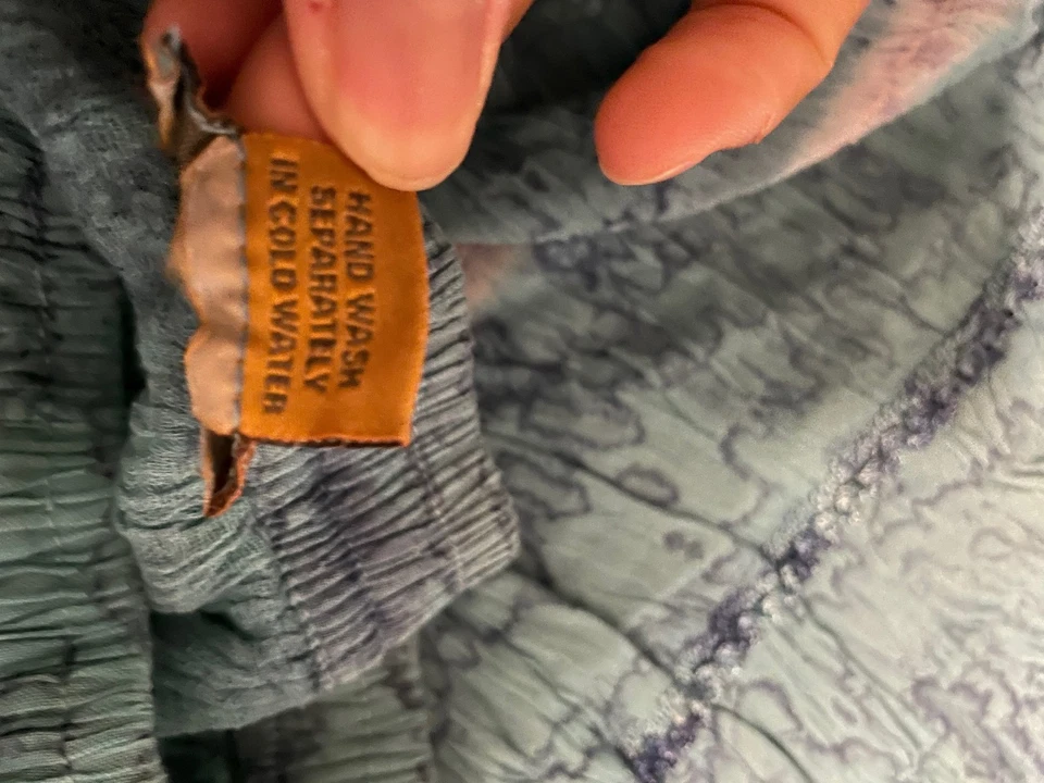 Falda Sakkas Mujer Talla Libre Boho Maxi Arrugada Tie Dye Ligera Fluida Falda Foto 4 de 4