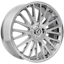 Kraze Kr185 Double Down 17x8 5x1085x4.5 38mm Chrome Wheel Rim 17 Inch