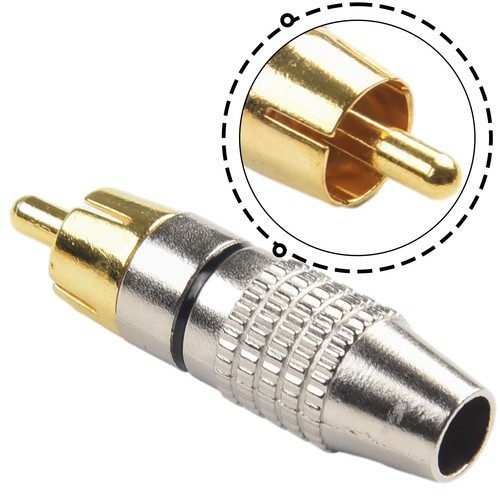 Heiß Hohe Qualität Adapteranschlüsse 42*11mm Audio Cinch-Stecker Löten - Bild 2 von 24