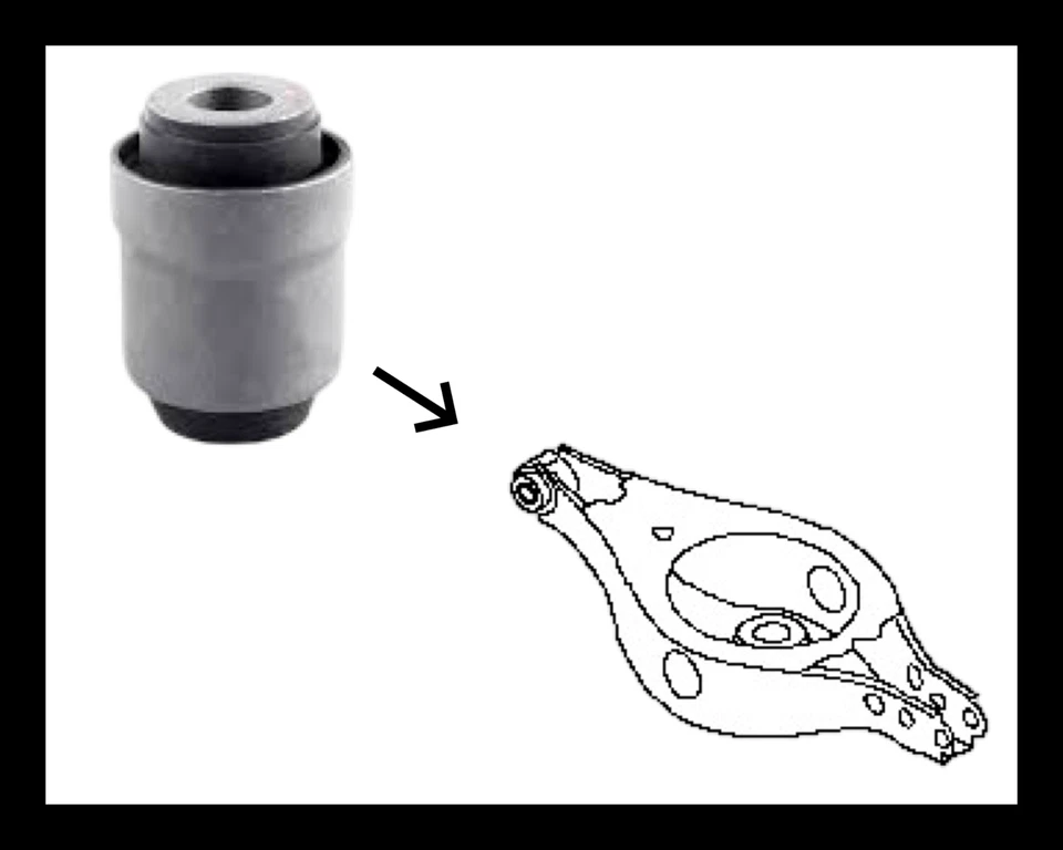 2 后部降低控制臂衬套尼桑 2009 - 2014 MURANO 免运费 — 第 2/2 张图片