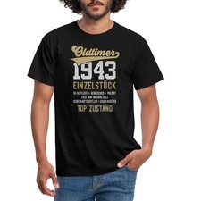 80. Geburtstag Geschenk Oldtimer Lustige Sprüche Vintage Männer T-Shirt