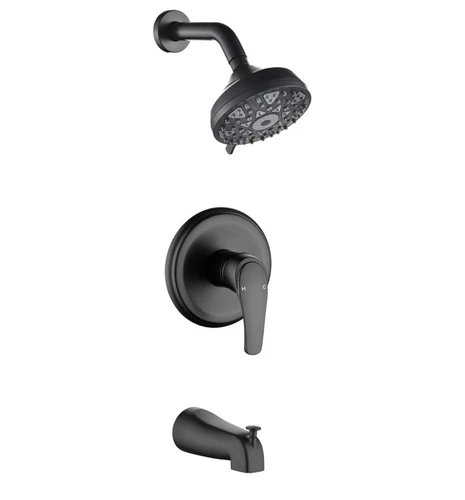 Tub Shower Faucet Combo Set Bathtub Faucet Set Shower System with Tub Spout New
