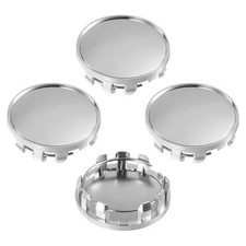 Car Wheel Center Caps Cover Kit Outer 54mm 2.12 Outer 54mm Inner 50mm Silver