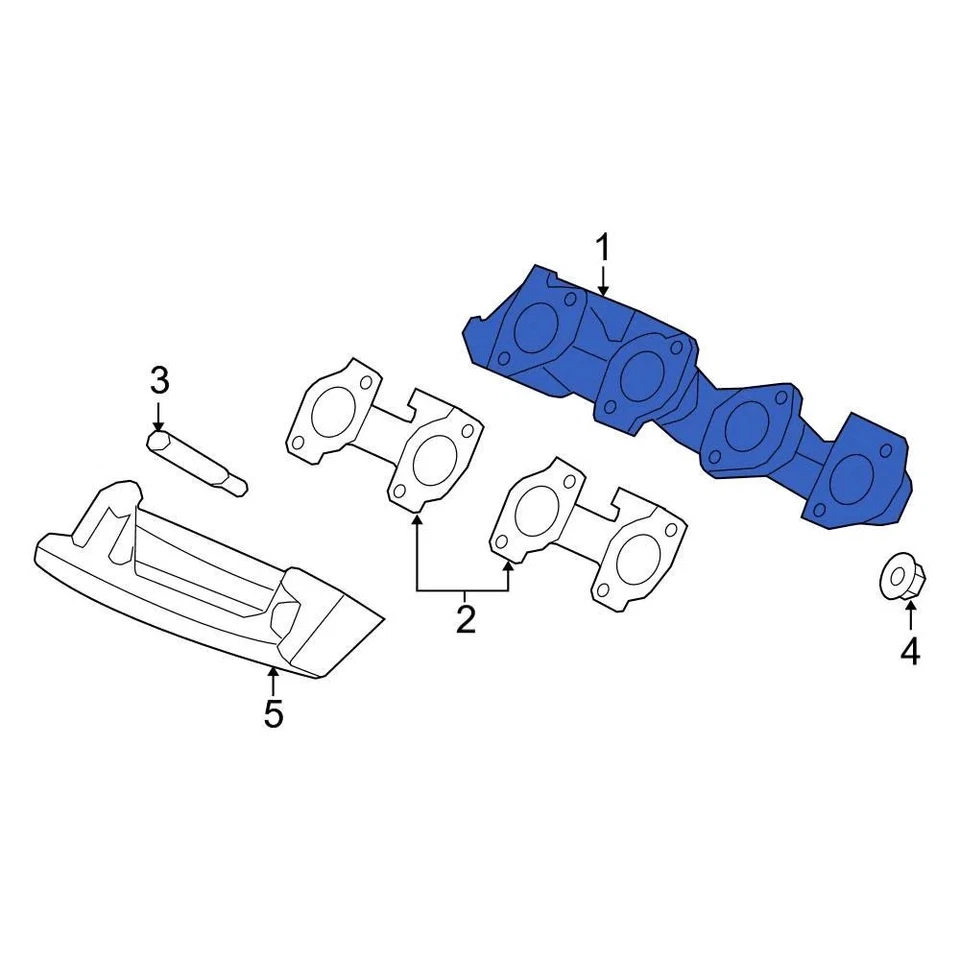 For Ford F-150 2004-2010 Ford 7L1Z9431A Left Exhaust Manifold Foto 2 de 4