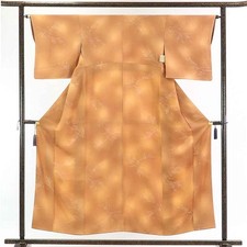 Clearance Recycled Silk Komon Kimono Brown Plum Pattern (M)