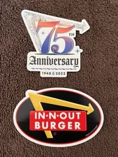 In-N-Out Burger Bumper And 75th Anniversary Sticker Set - In-N-Out